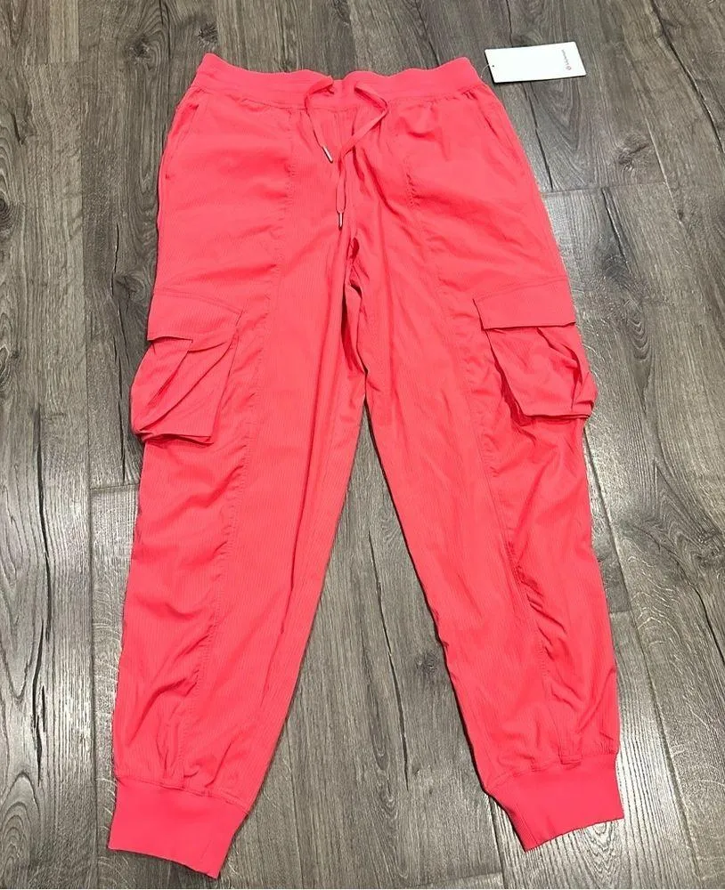 Lululemon Dance Studio Pants Relaxed Fit Mid Rise Cargo Jogger Glaze Pink Size M - Image 2