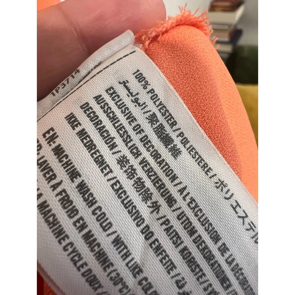 Abercrombie & Fitch Side Cut Out Cover Up Dress Small Orange Vacation Summer - Image 6