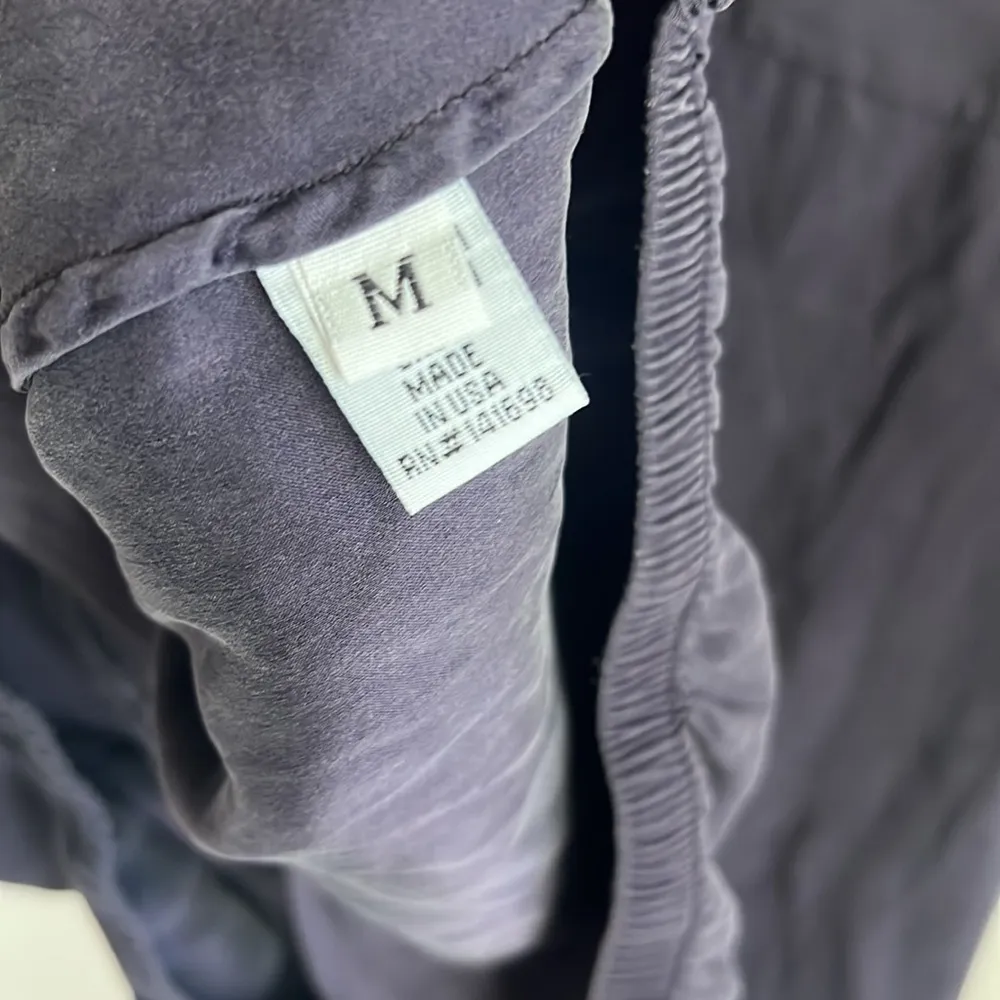 Ramy Brook 100% Silk Purple V Neck Blouse Medium - Image 10