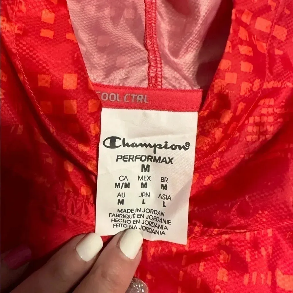 CHAMPION Performax Windbreaker Women’s Size Medium M Pink - Image 3