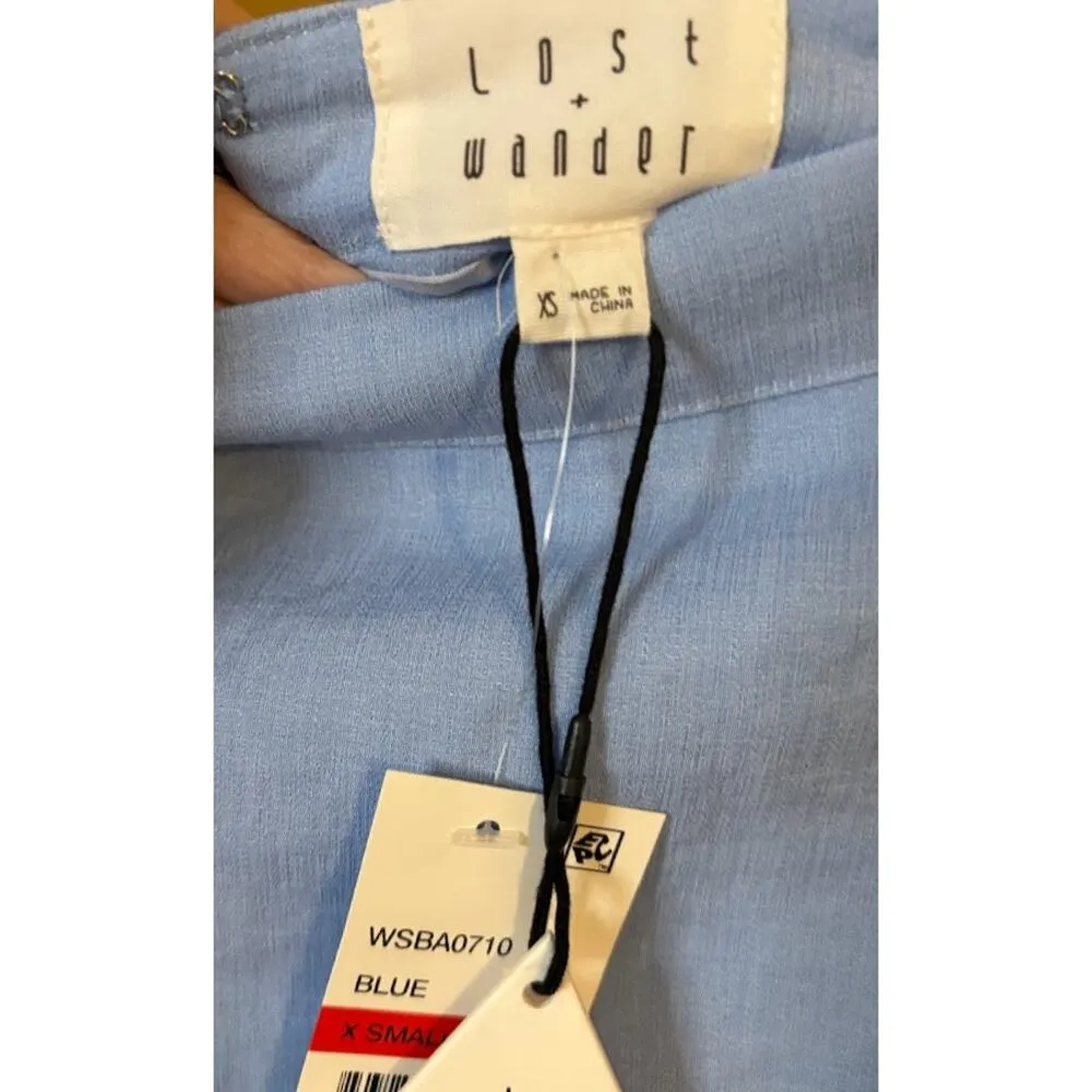 Revolve Lost + Wander Blue Mini Skirt Size XS NWT - Image 3