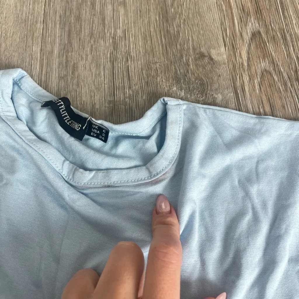 PLT BABY BLUE CROP TOP SHORT SLEEVE US2 - Image 5