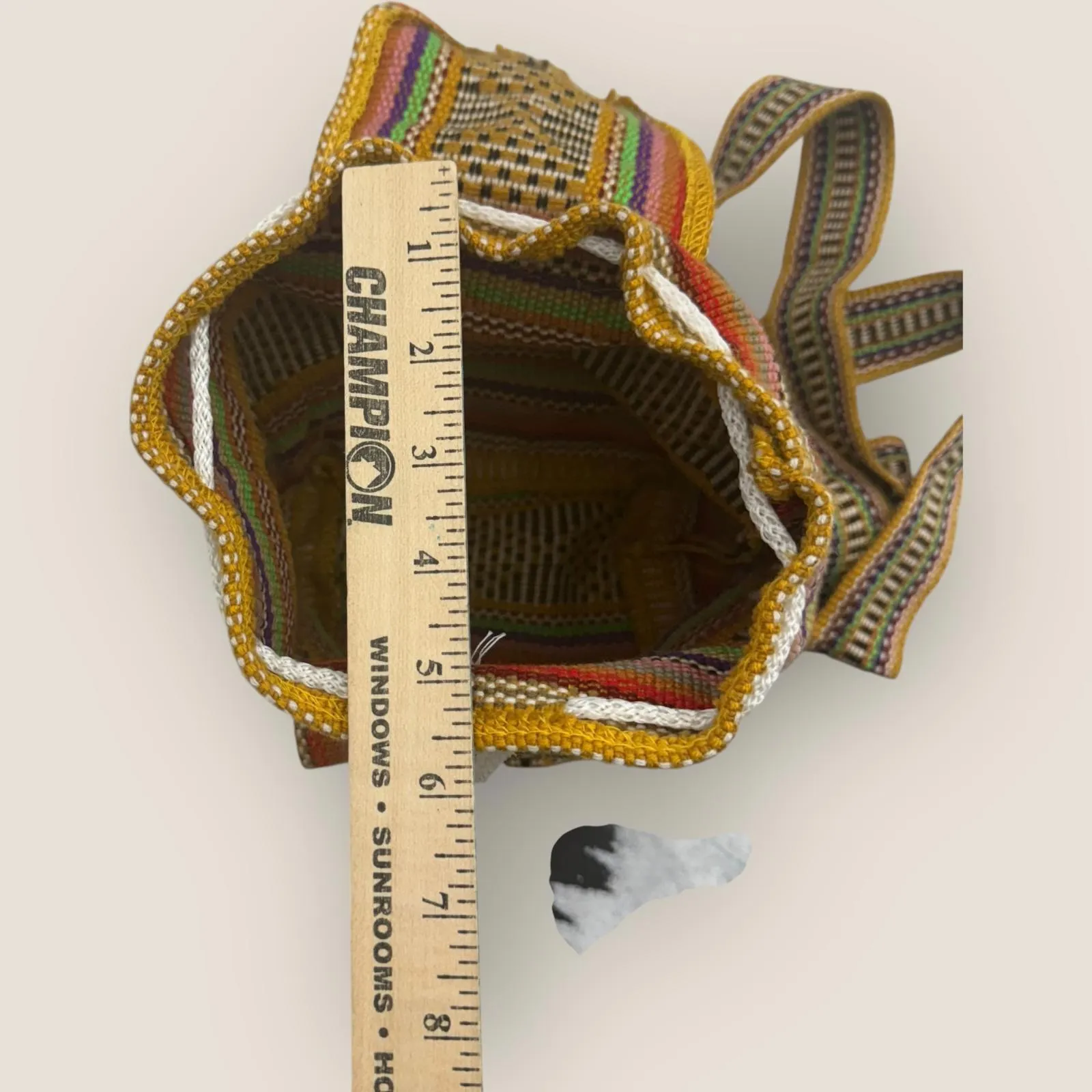 Pinzon Artisanal Escolar Canvas Backpack Handmade Art To Wear Boho Hippie Bag Brown - Image 10