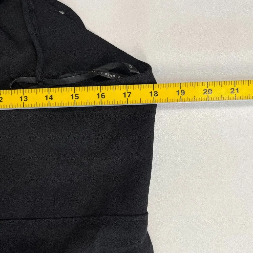 NWOT FARM RIO Linen Sand 3d Flower Midi Dress Size XL Black - Image 16