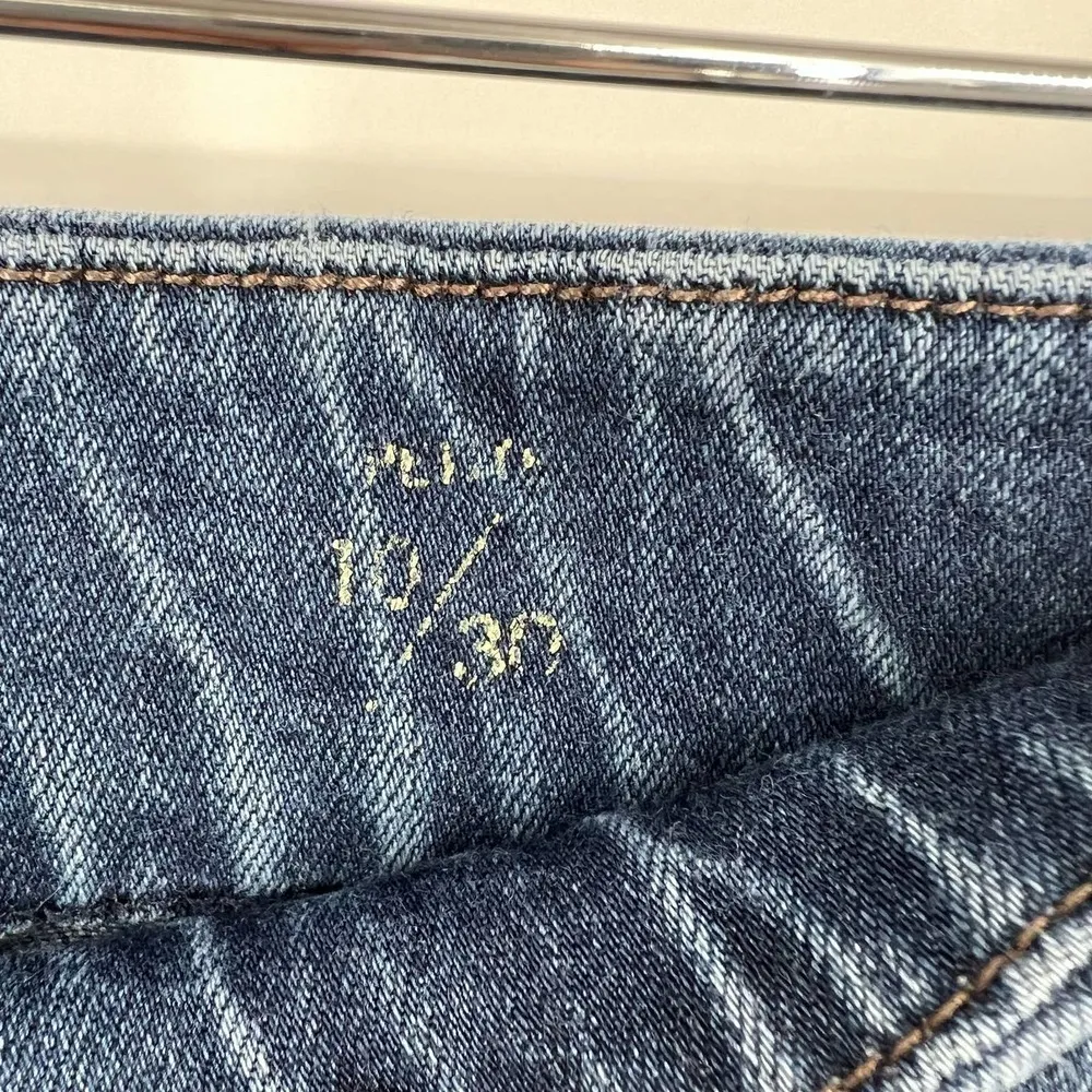 Liverpool pull on blue jean denim leggings slimming basic size 10 petite - Image 9