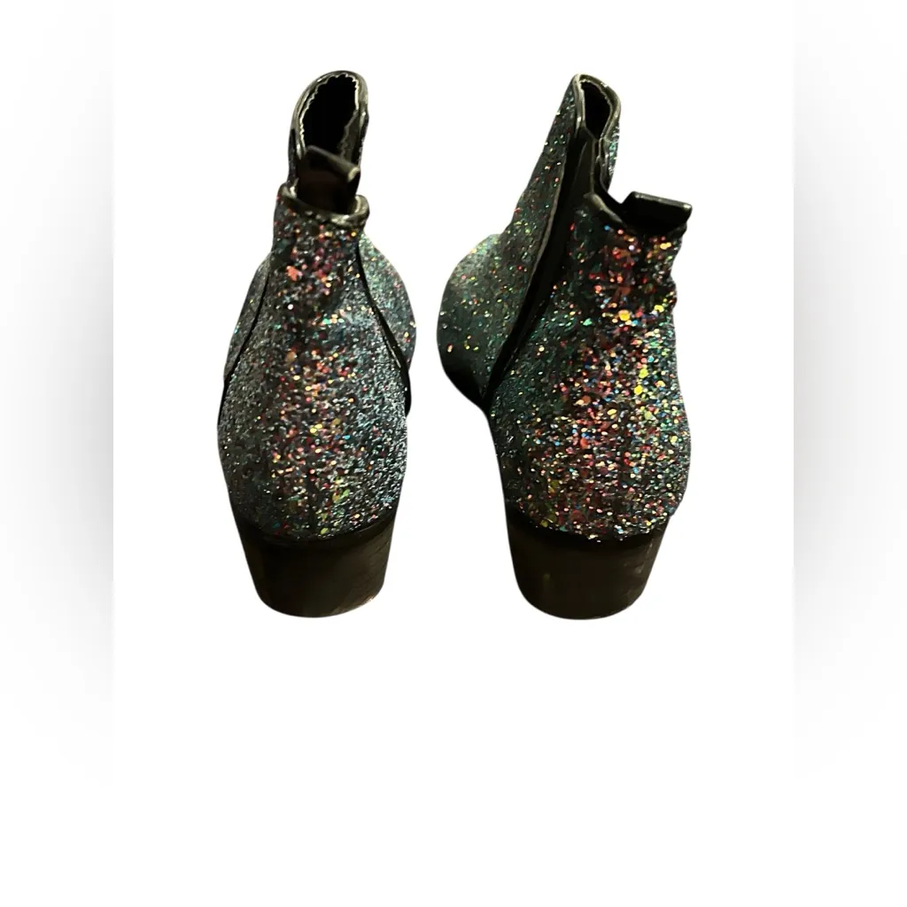 ASOS ADMISSION Pointed Ankle Boots - Glitter / US 9 - Image 6