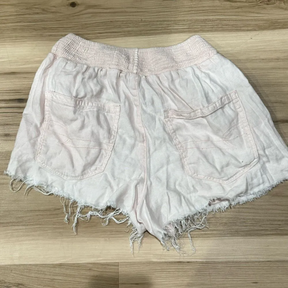 American Eagle Light Pink Cutoff Shorts Women’s XXS - Image 2