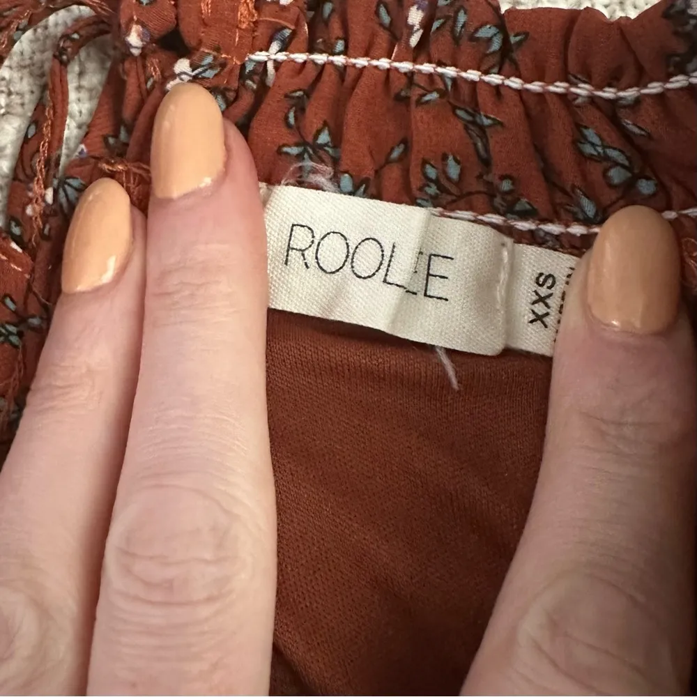 Roolee Rust Floral Dress - Image 5