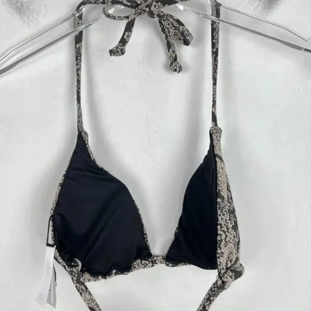 NWT Andie Swim String Bikini Top Textured Snakeskin Print Size Medium M NEW - Image 4