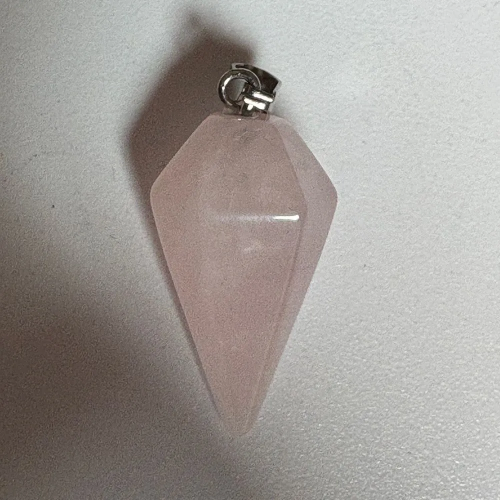 Rose Quartz Necklace NWT Pink - Image 7