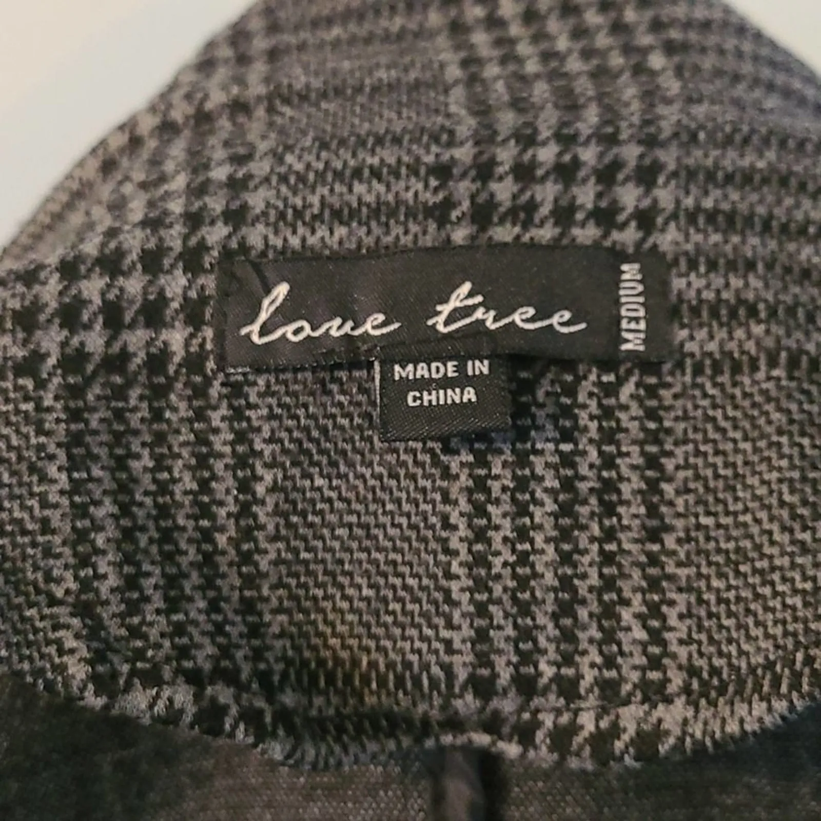 Love Tree Women's Glen Plaid Blazer – Size Medium - Image 4