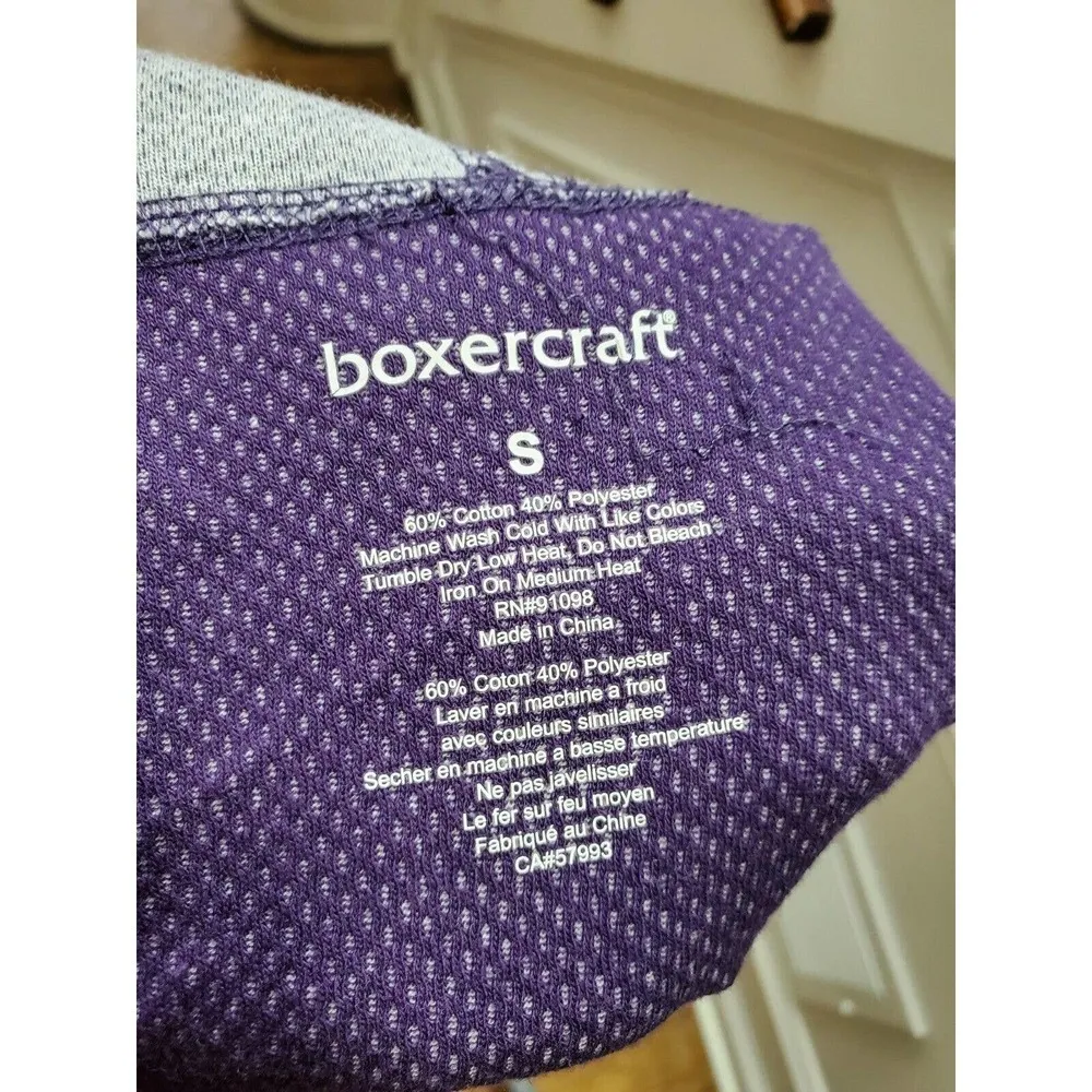 Boxer Craft Women Purple Polyester Long Sleeve Pullover Casual Hoodie Size Small - Image 9