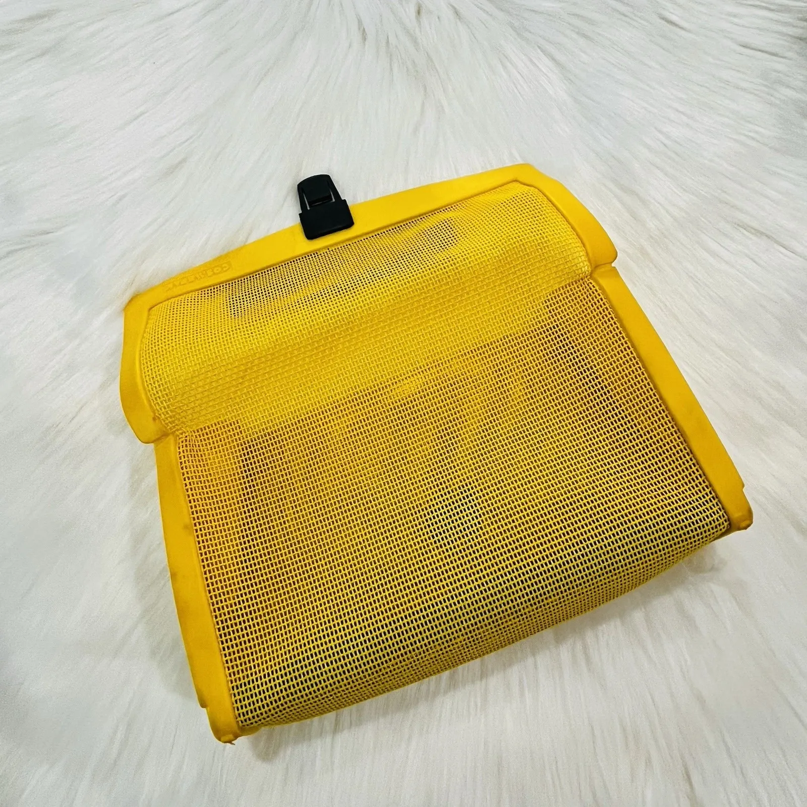 Vtg‎ Cosmepak Makeup Bag Clutch Purse 70s 80s Cosmetic Travel Yellow Mesh Prop - Image 14