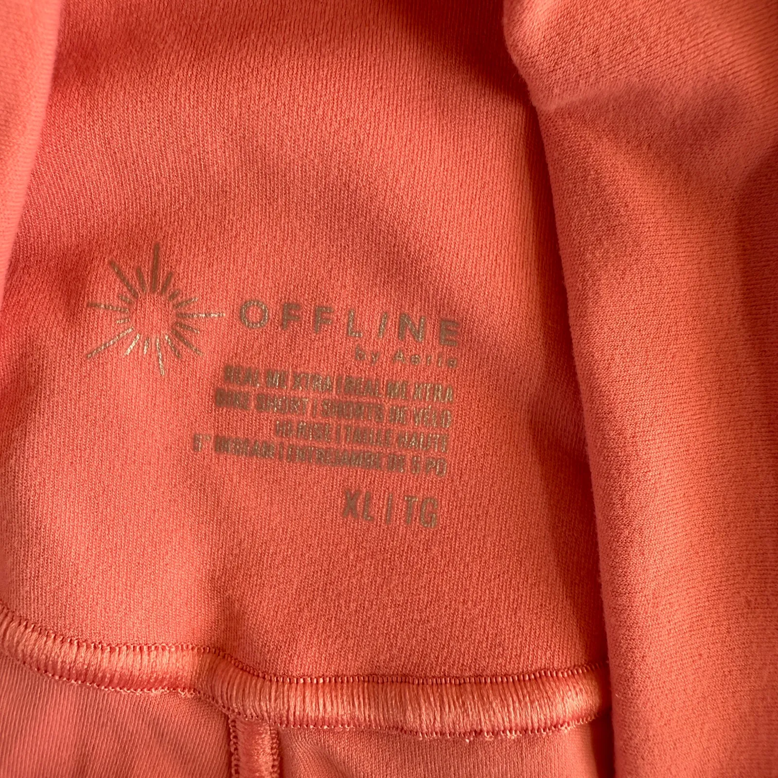 Aerie Offline Pink High Rise Shorts Size XL - Image 4