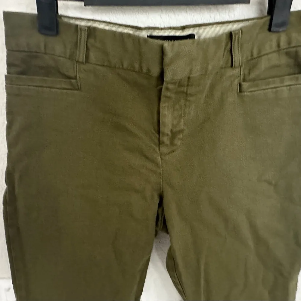 Banana Republic Sloan Slim Fit Mid Rise Ankle Pants in Olive Green Size 2P - Image 5