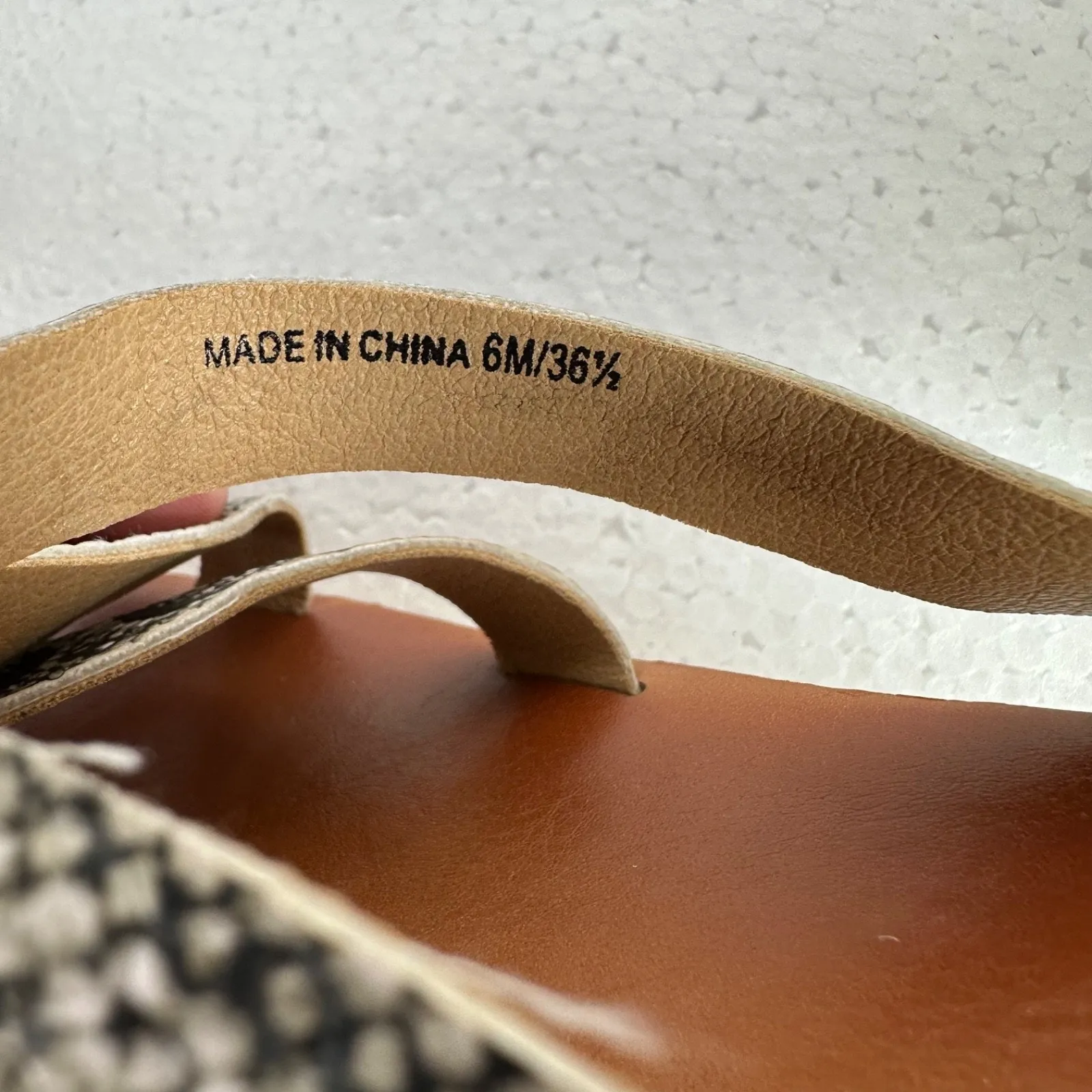 Lucky Brand Espadrille Wedge Sandals Snake Print Women's 6M Strappy Ankle Strap - Image 10