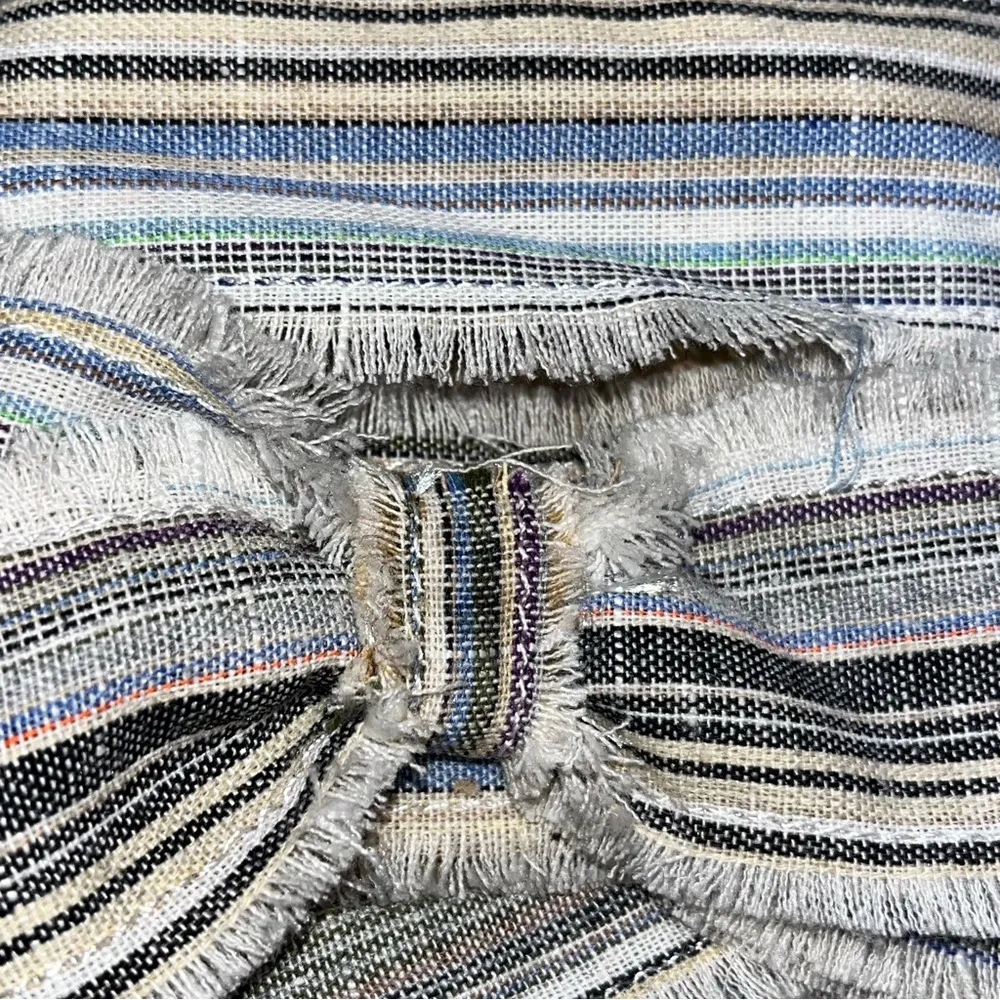 Kelsi Dagger Brooklyn Revere Pinstripe Bow Flats Sandals Slides Shoes size 10 - Image 6