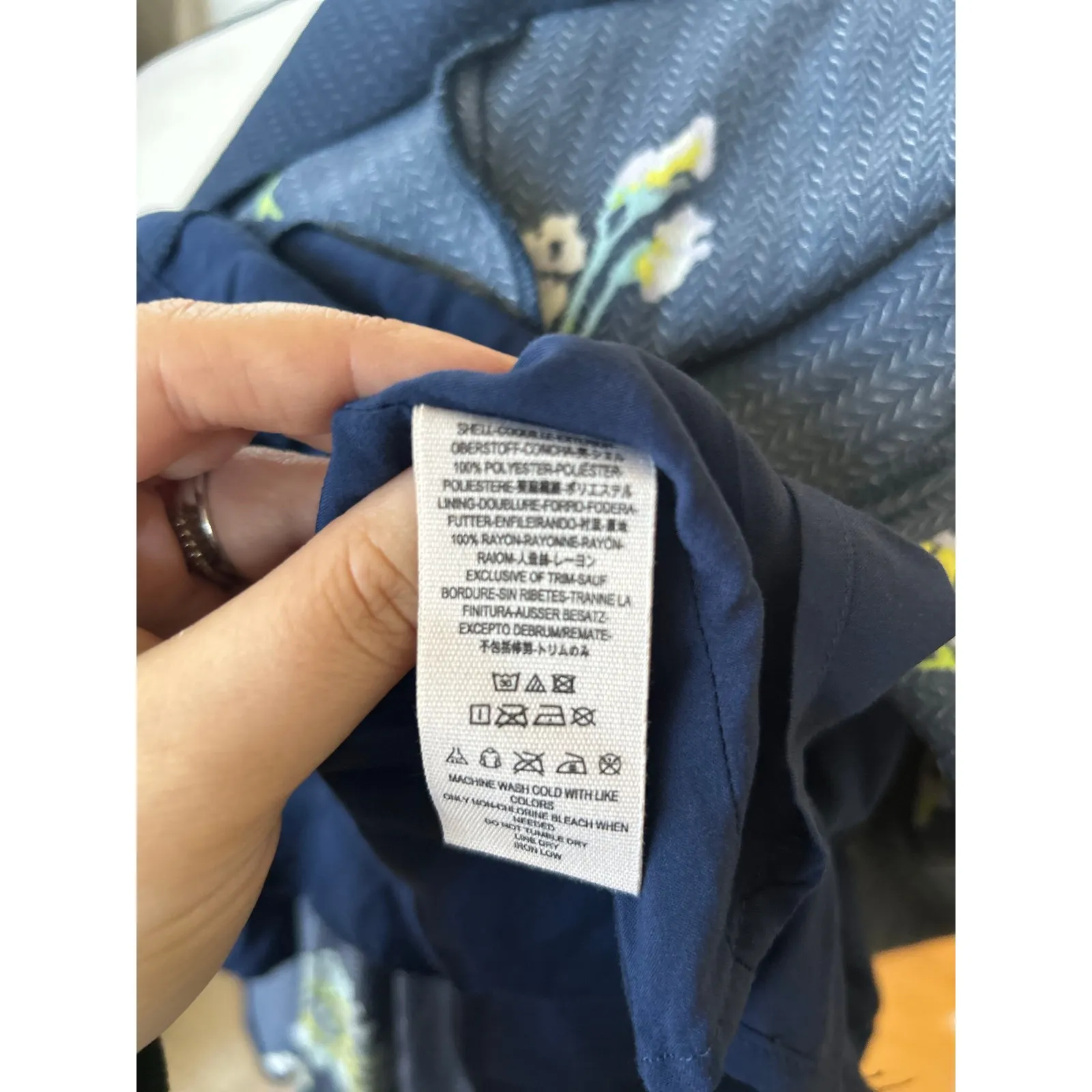 Free People Lost in You Navy White Floral Midi Dress - Image 6