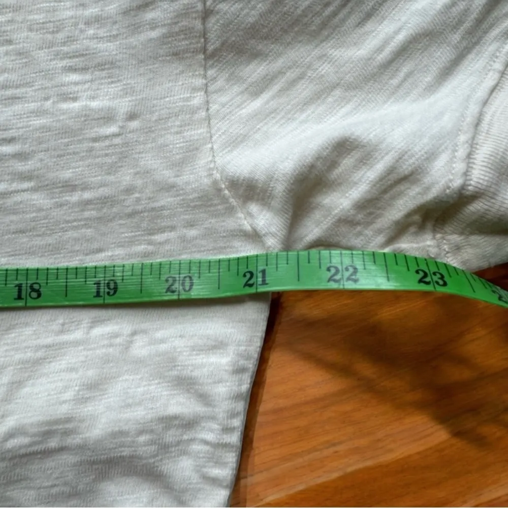 MADEWELL Raw Edge Henley Cream Short Sleeve Top - XS - Vanilla Girl Core - Image 6