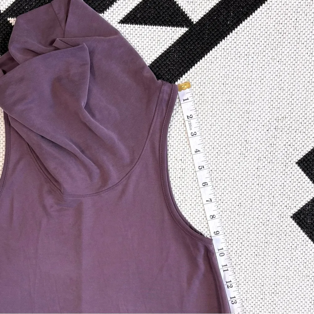 Nation LTD Flo Cowl Neck Sleeveless Modal Blend Mini Shift Dress XS - Image 7