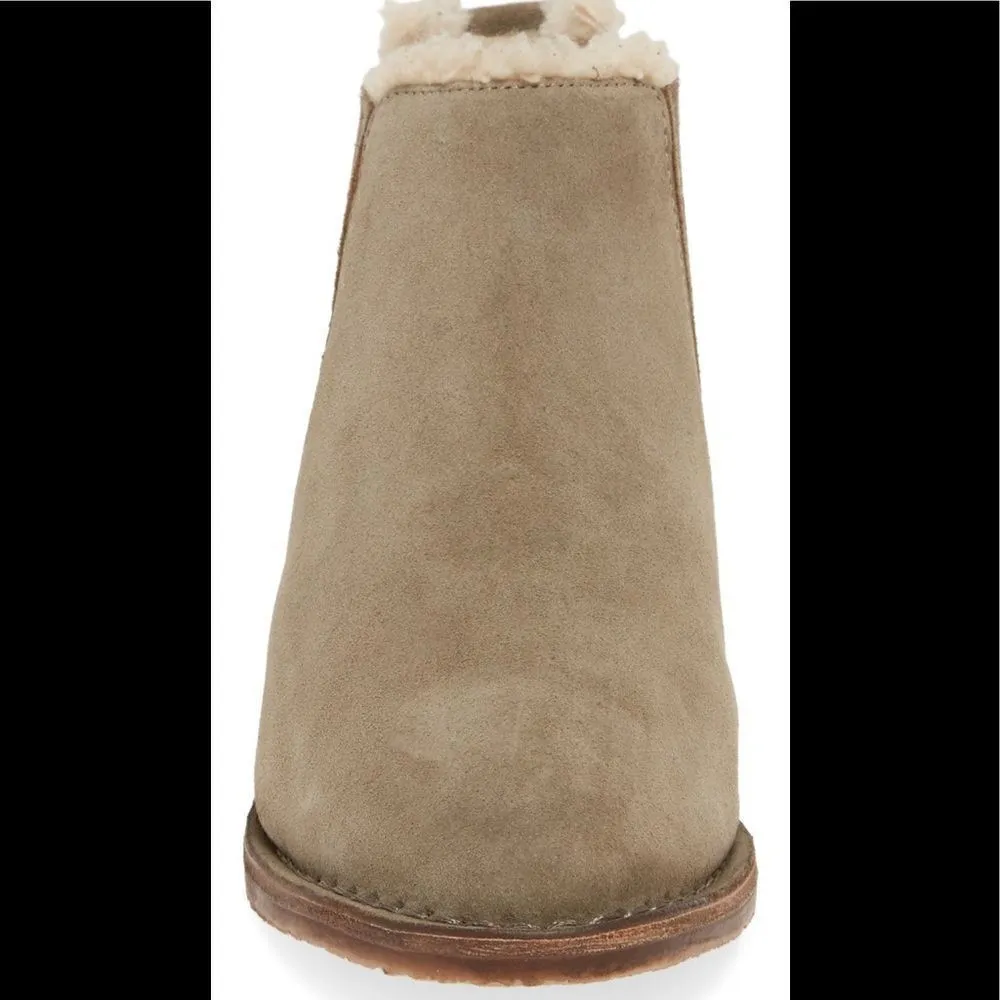 SEYCHELLES Pool Cozy Suede Fur Bootie, Ankle Bootie, Tan/Brown, Size 10, NWT - Image 12