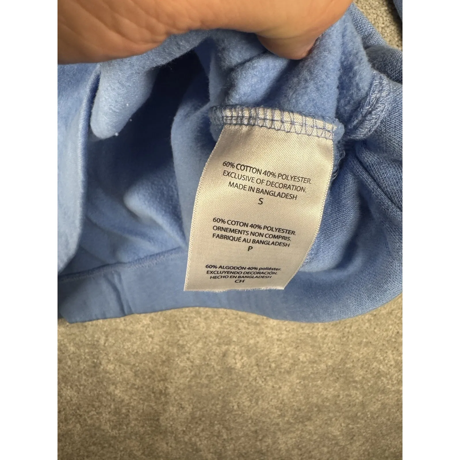 Champion UNC Tar Heels Women's S Sweatshirt Crewneck Blue Carolina Spellout - Image 7