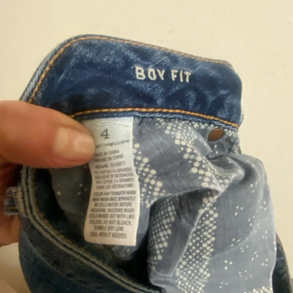 American Eagle Womens Jeans Boy Fit Size 4 Medium Blue Denim 32x25 Waist 32” - Image 9