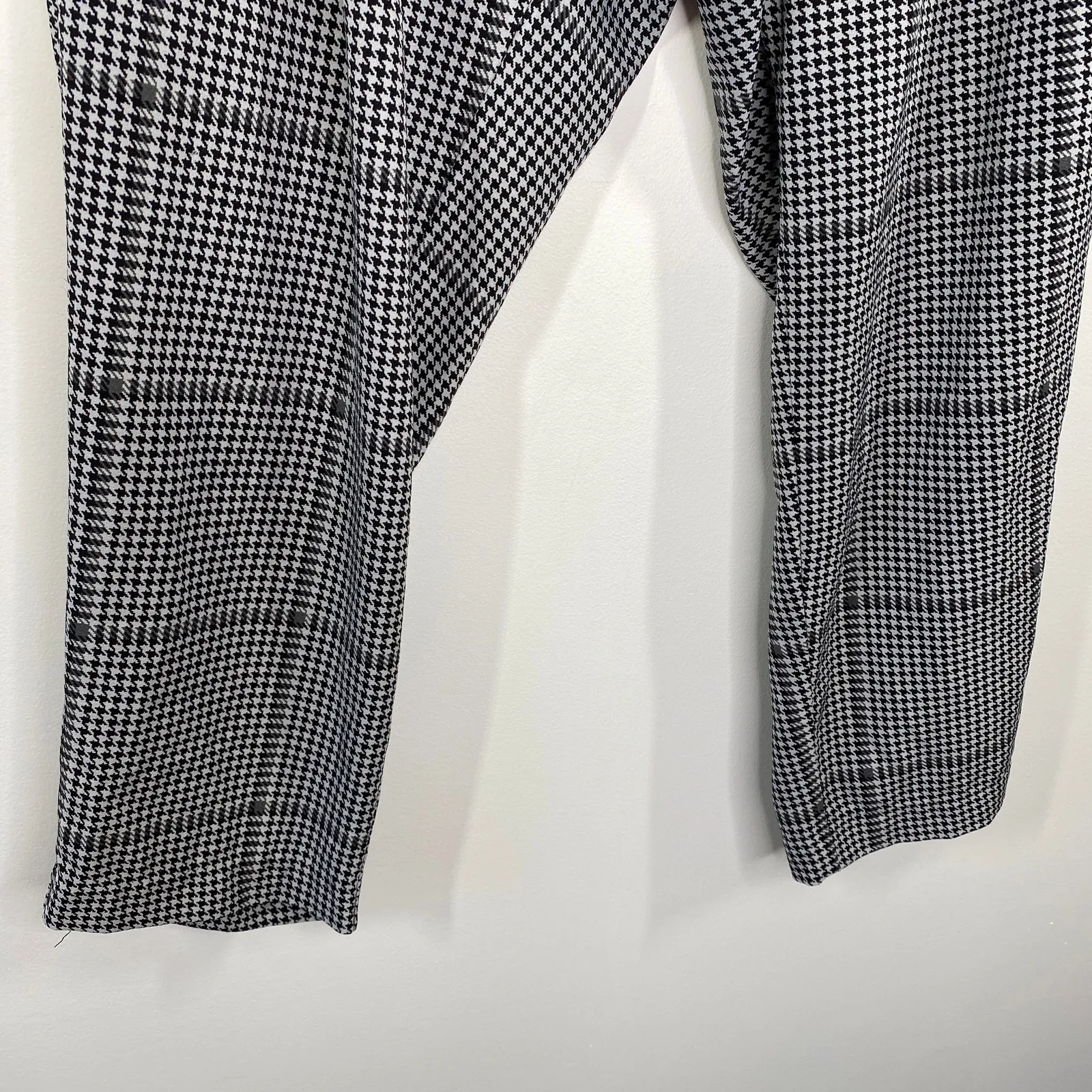 Torrid Black Plaid Pull On Tapered Ankle PantS Womens Size 1X Career Office - Image 7