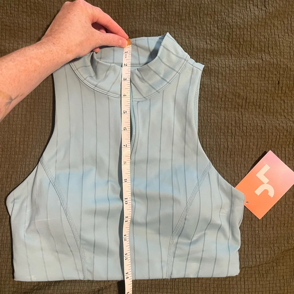 blue longline zip up bra - Image 5