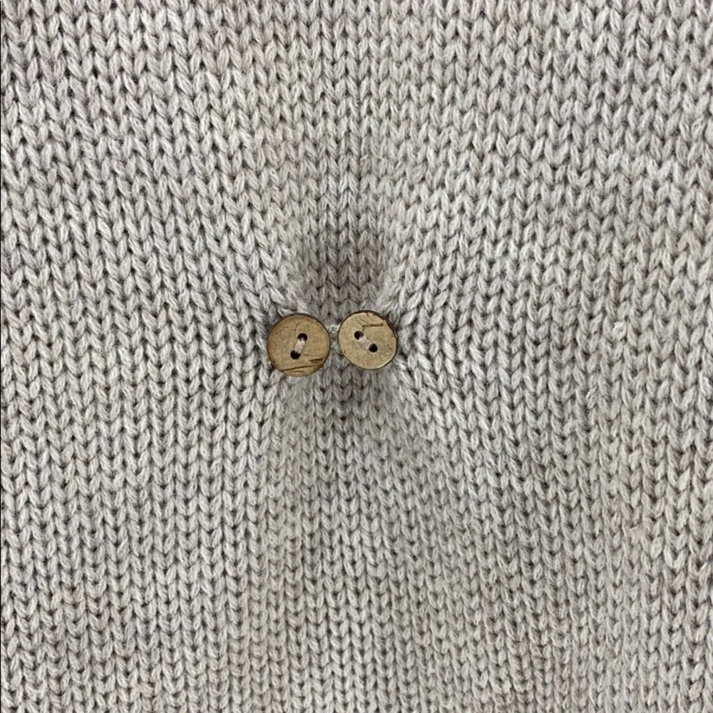 Trinity sweater knit tank top hi lo button detail Tan - Image 8