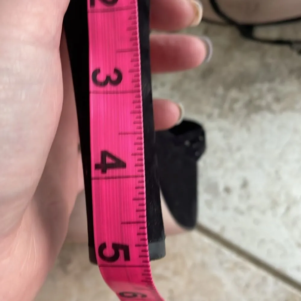 Schutz Roxi Nubuck T-strap Platform Sandals In Black - Image 13