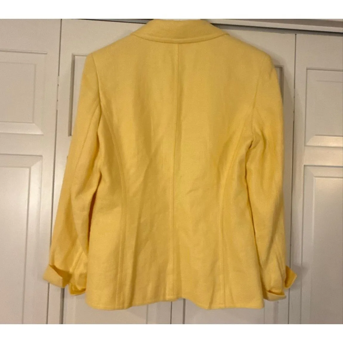 Talbots Vintage 100% linen yellow single button blazer 6 - Image 4