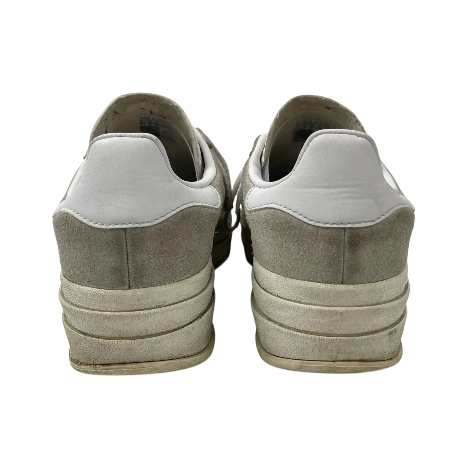 Adidas Gazelle Women's Gray White Suede Lace Up Low Top Sneakers Shoes Size 7.5 - Image 3