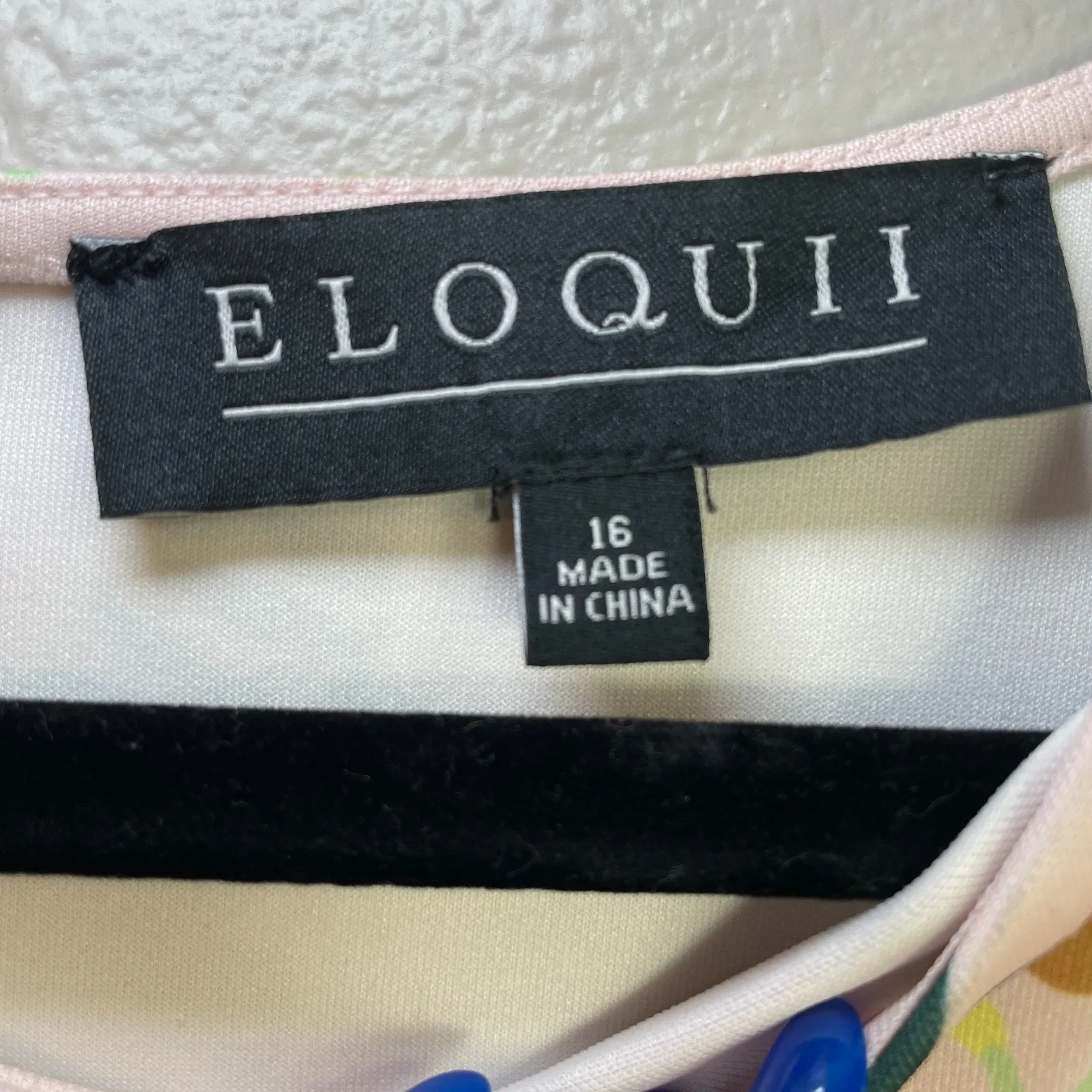 Eloquii Dress Size 16 Floral Fit and Flare Puff Sleeves Knee Length Avant Garde - Image 6