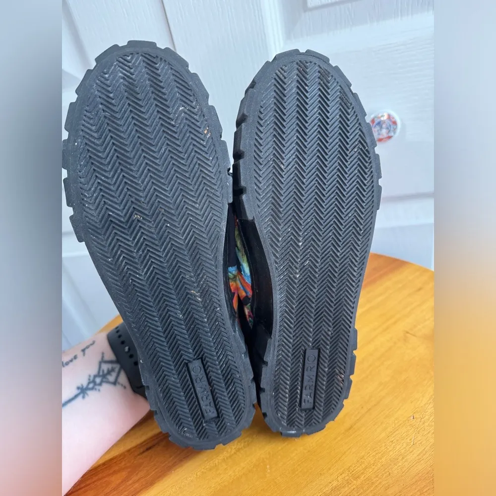 Farm Rio cashew black platform slip on mules size 6.5 - Image 6