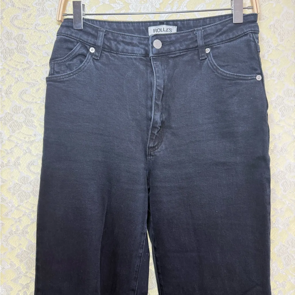 ROLLA'S Women's black east coast Flare Jeans sz 29 worn once like new - Image 3