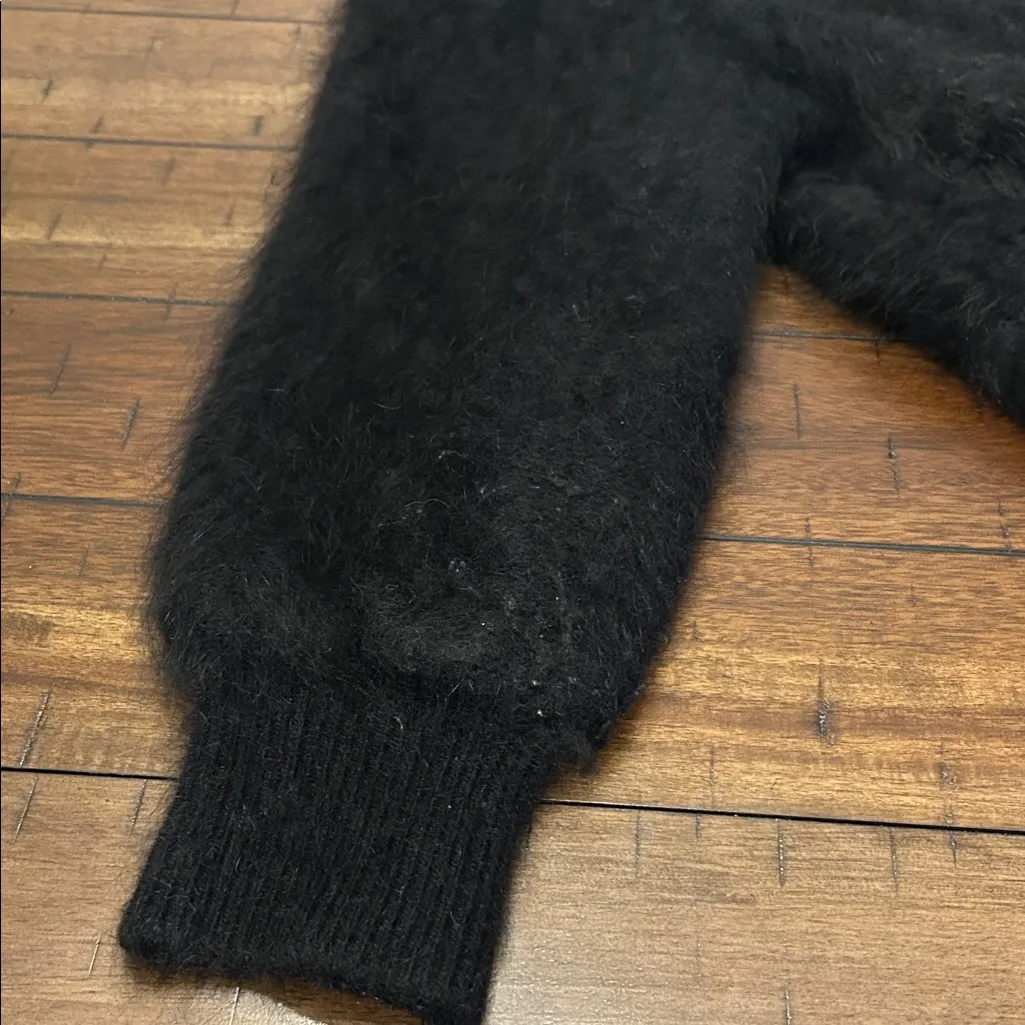 Venesha Angora Blend Jacket Women’s XL Super Soft GUC Black - Image 7