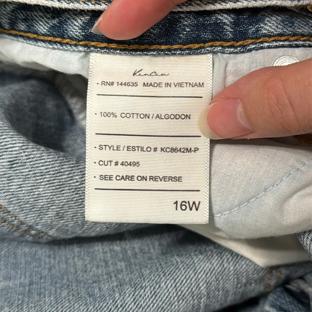 KanCan Trevie Ripped Distressed Cropped Ultra Hi - Image 12