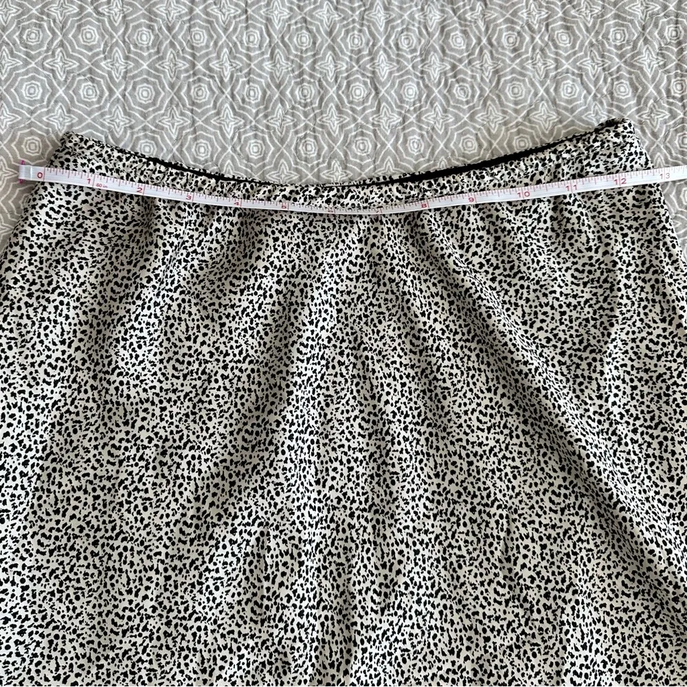 Sienna Sky Animal Print Satin Midi Skirt Size S - Image 8