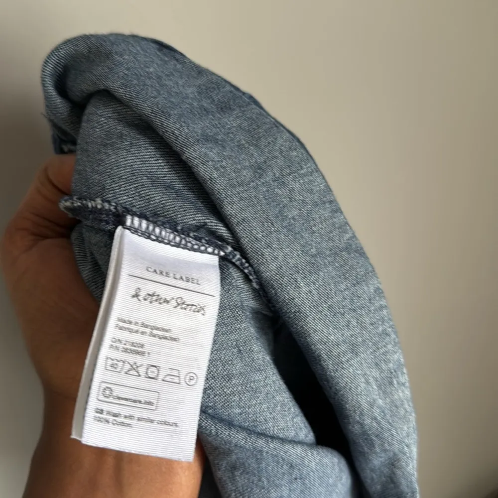 & OTHER STORIES organic cotton denim shirt size 0 - Image 10