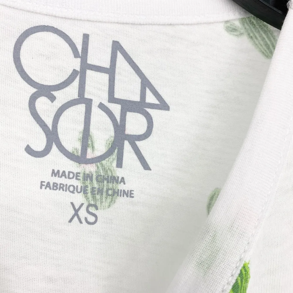 Chaser Cactus Tank Top Tie Front NWT Sz XS - Image 4