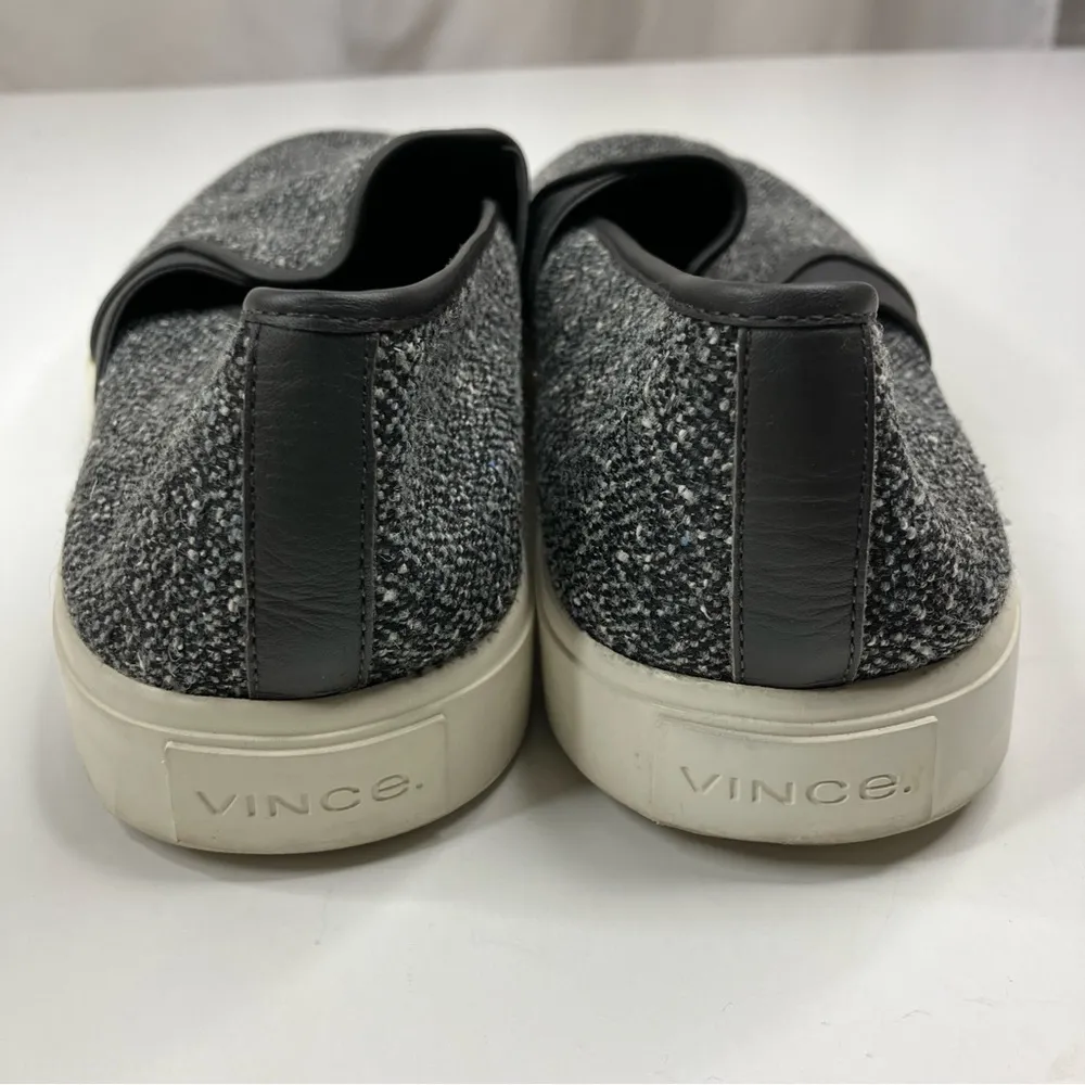 Vince | Blair Tweed Gray Marled Casual Slip-On Sneaker Women’s 10 - Image 5