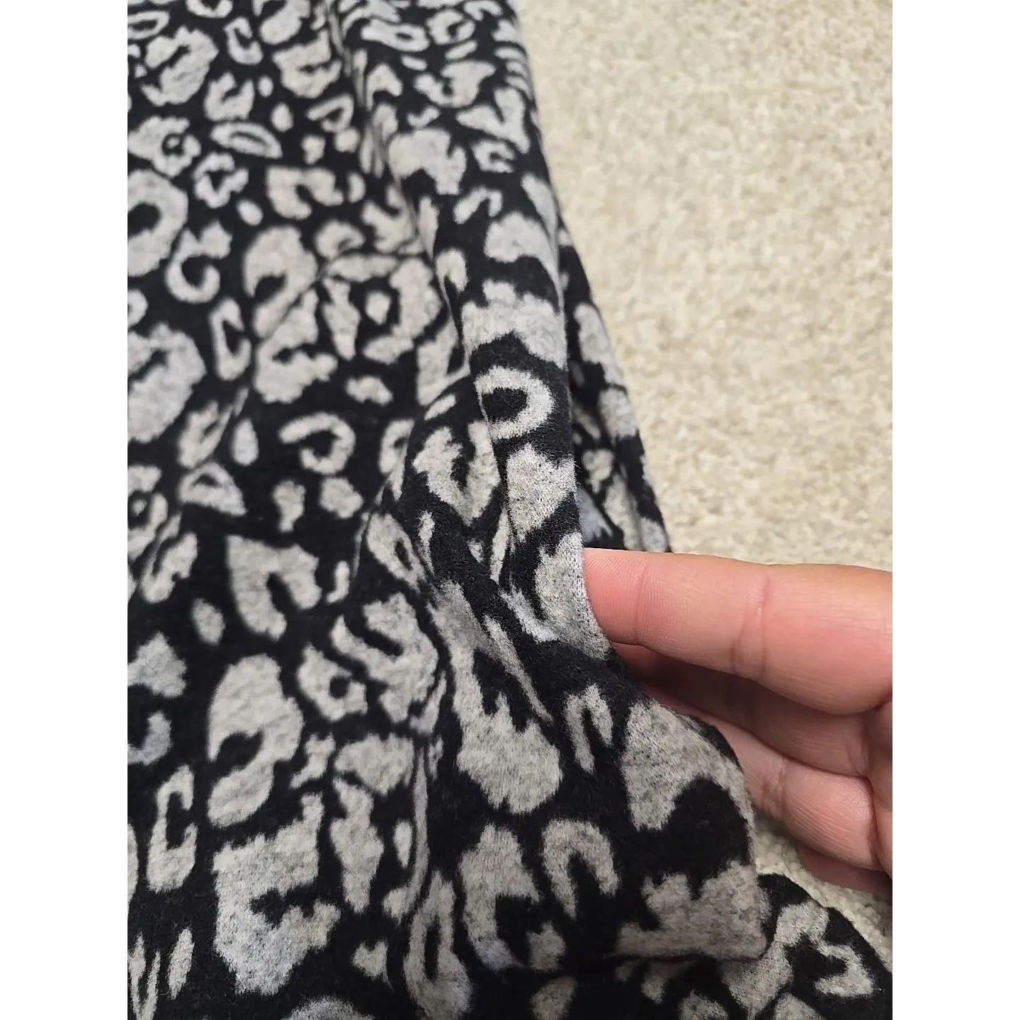 Tyler Boe Women's Short Shift Dress Leopard‎ Print Half Sleeve Ruffle Hem Sz S - Image 12