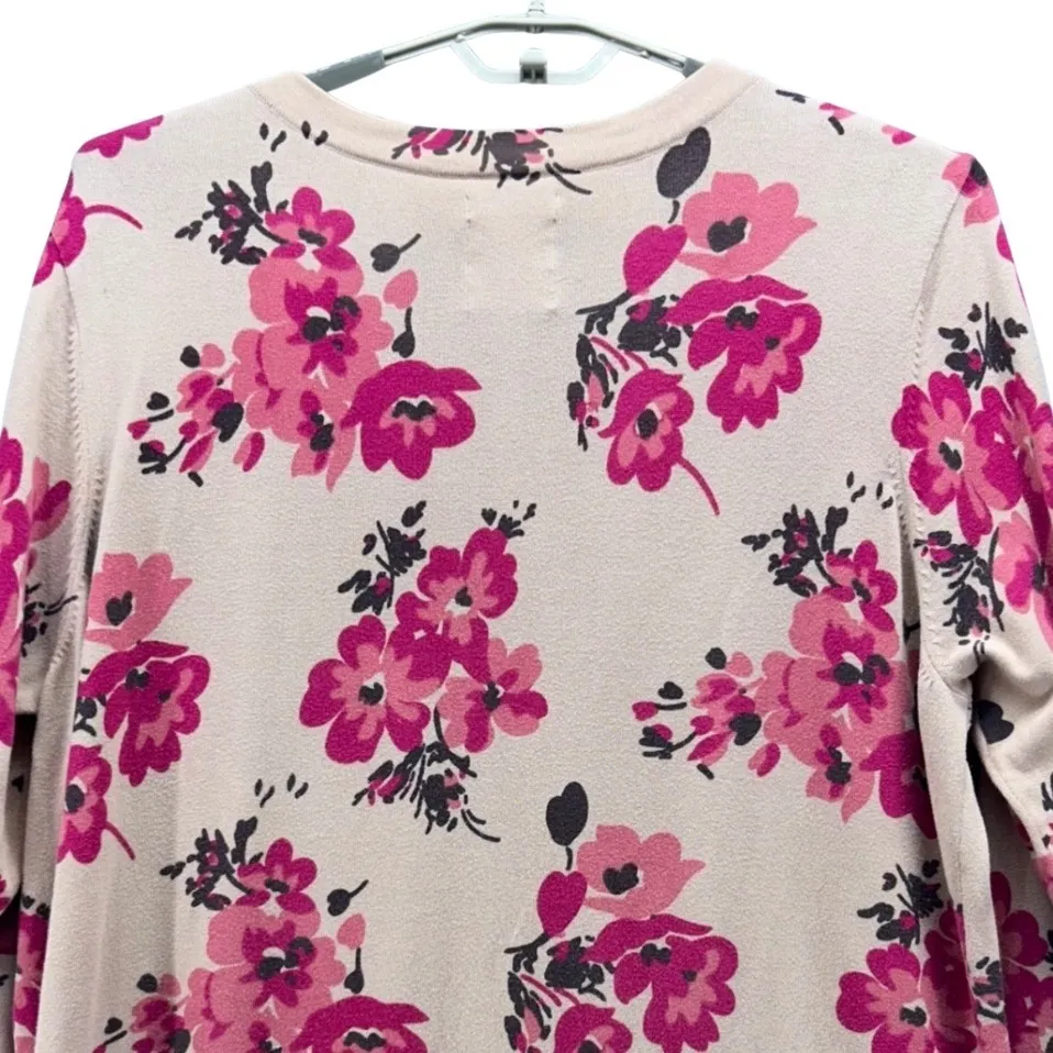 Old Navy Floral Cottagecore‎ Cardigan Pink 4X - Image 4
