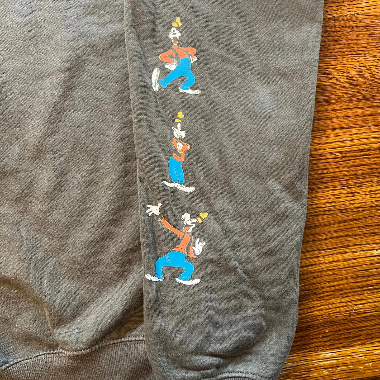 H&M Disney Goofy Graphic Sweatshirt Brown Plus Size 20 Disney Crew Pullover VTG - Image 7