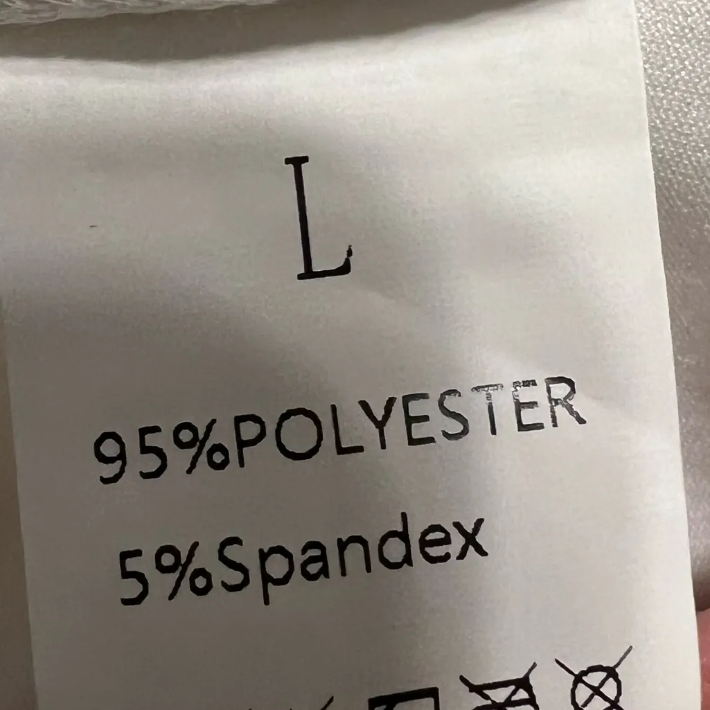 White and Blue Panda Graphic Crop Top Size L - Image 10