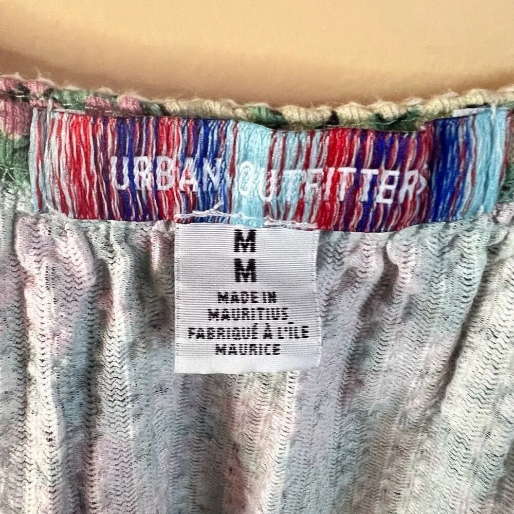 Urban Outfitters Womens Crocheted‎ Cottagecore Fairy Cinched Dress Size Medium - Image 3