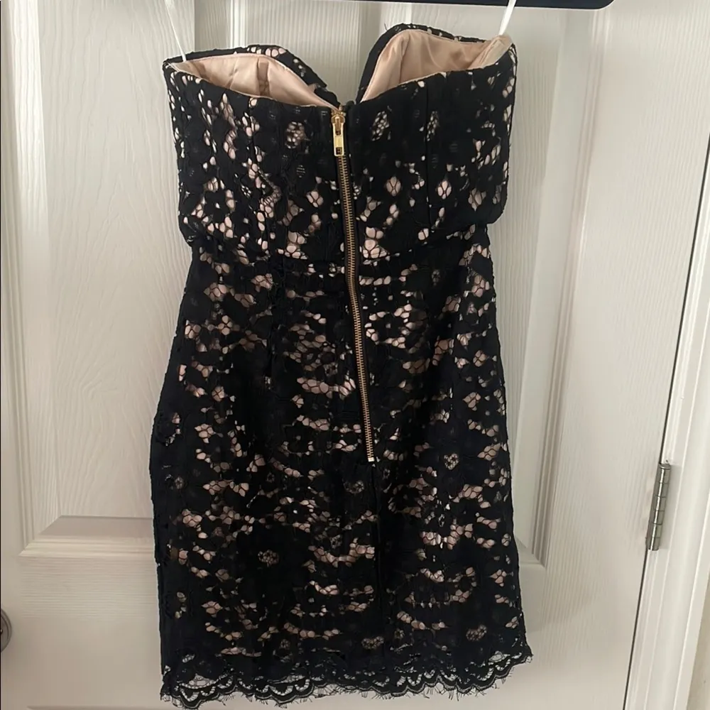 NBD x NAVEN Gotta Feeling Dress in Black Lace XS Little Black Dress - Image 7