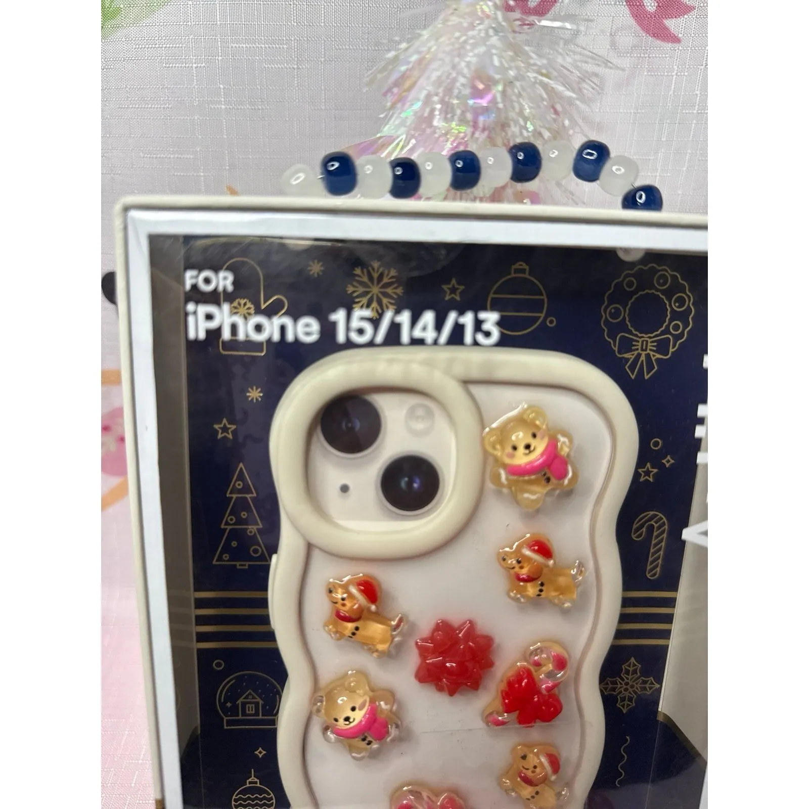 Artik iPhone 15/14/13 Dachshund Christmas Pop Charms Phone Case - Image 2