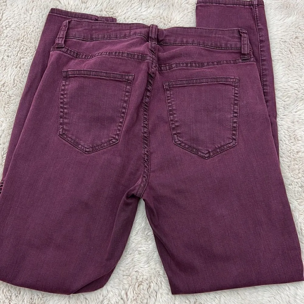 Pistola size 29 wine/burgundy moto jegging - Image 3